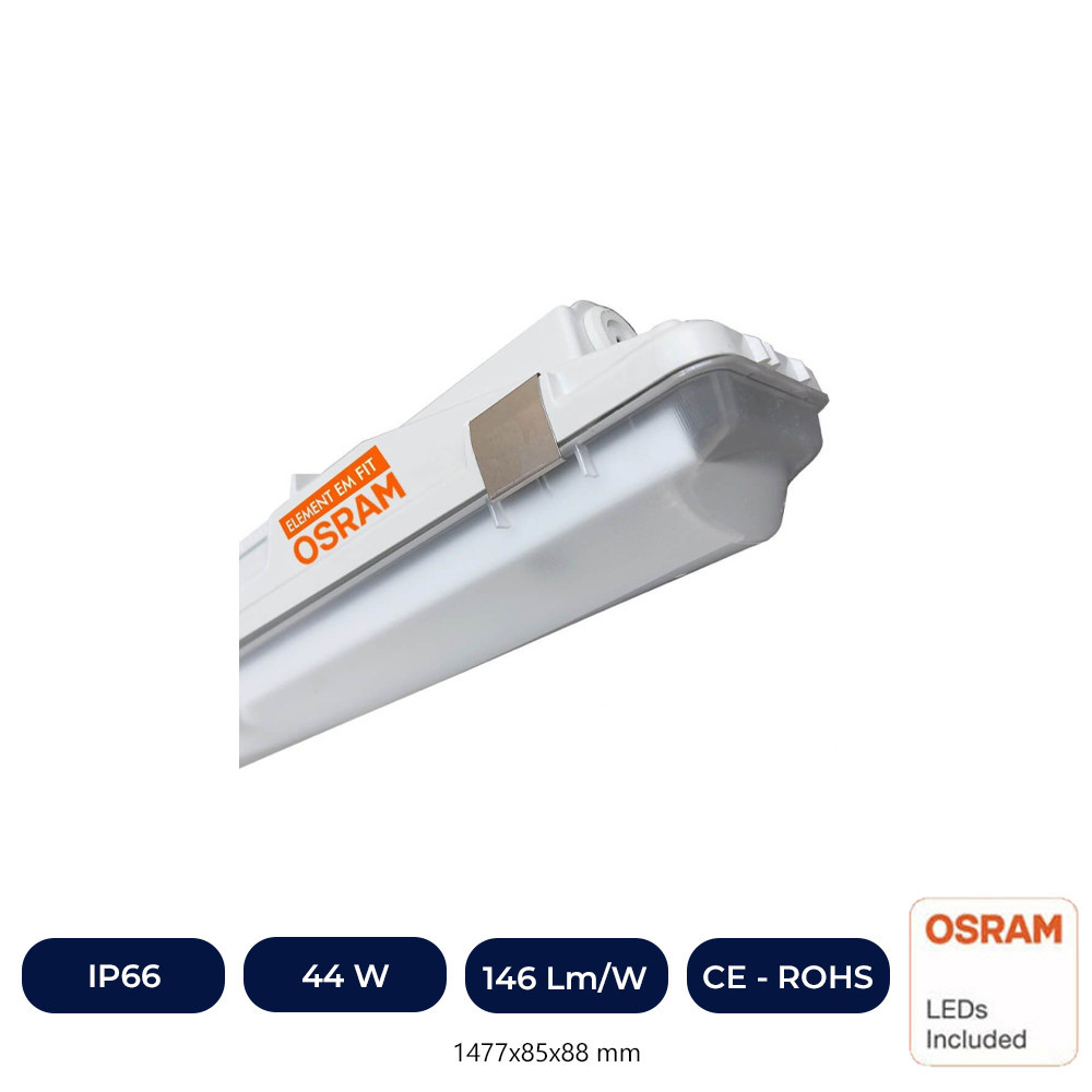 Réglette Étanche LED Intégrée - 44W-38W-32W-25W - Driver OSRAM - 150cm