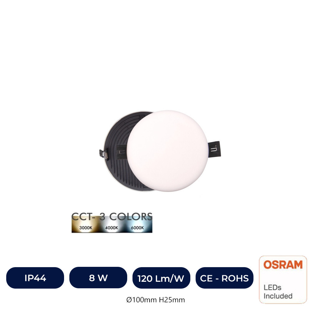 Plafonnier LED 8W - OSRAM CHIP DURIS E 2835 - CCT