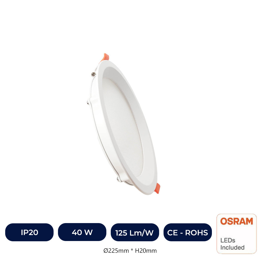 Plafonnier LED 24W Circular - OSRAM CHIP DURIS E 2835 - CCT - UGR17