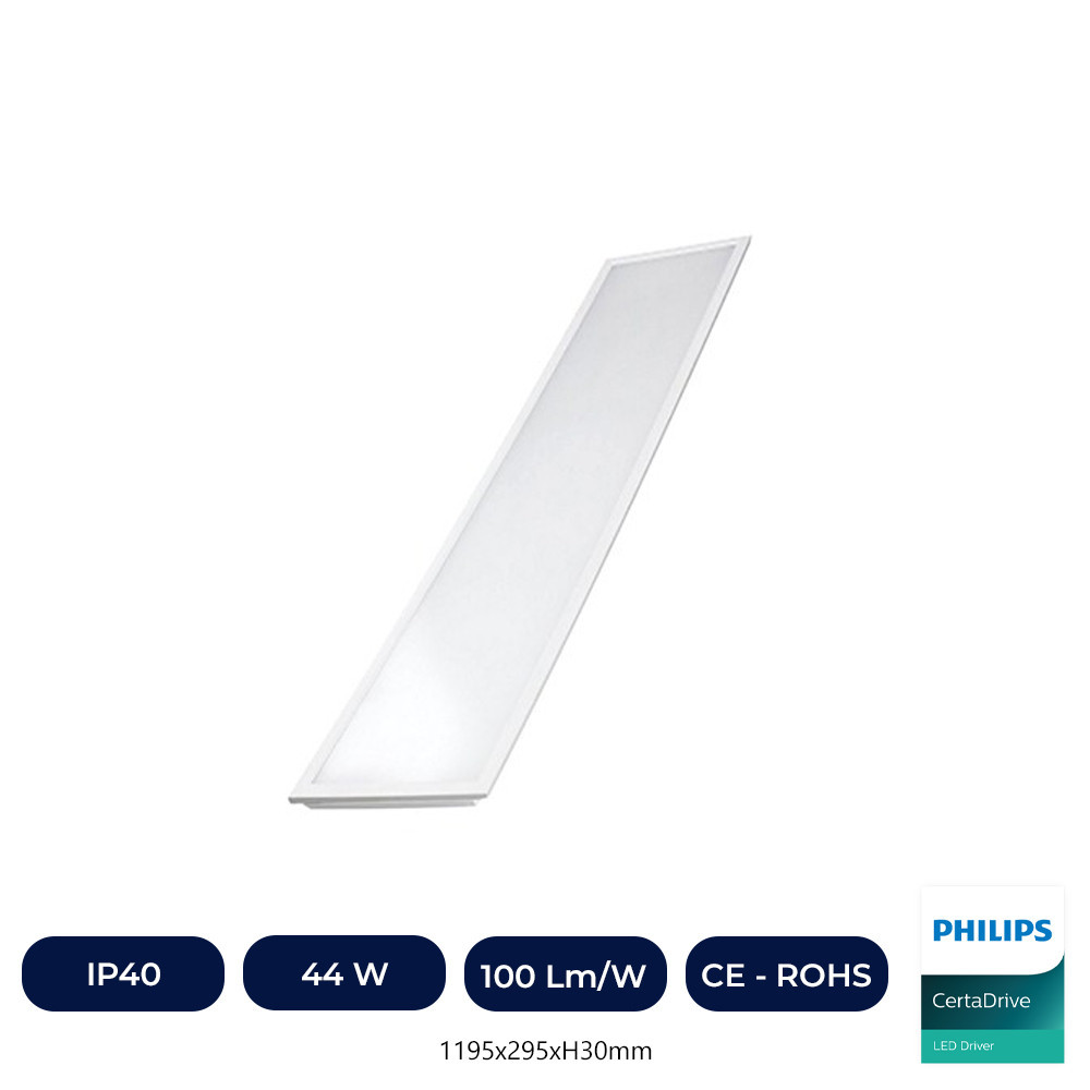 Dalle LED 120x30 44W Philips CertaDrive - UGR17 - CRI+92