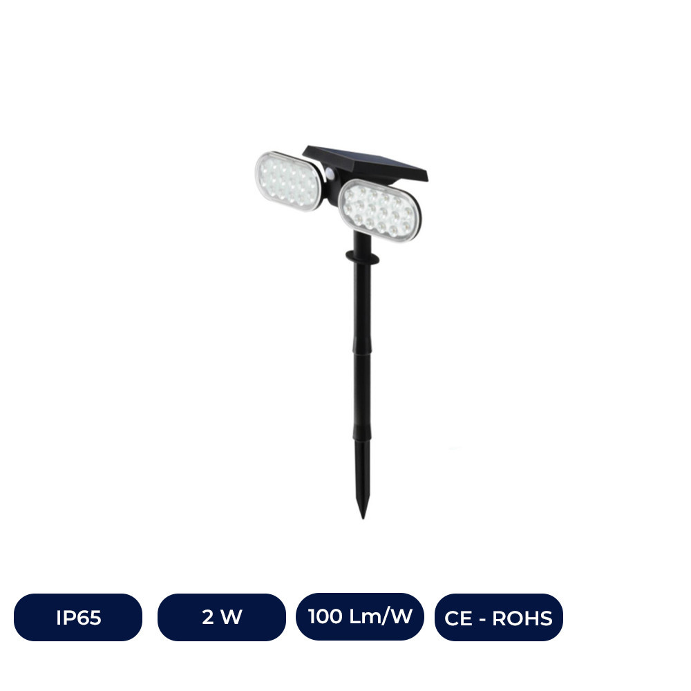 Piquet De Jardin Solaire LED - IP65 - 4500K