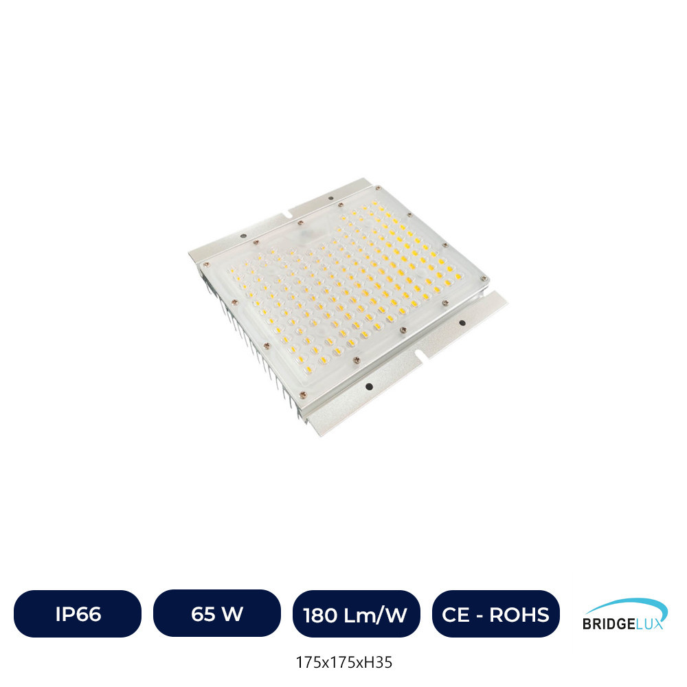 Module Optique LED 65W - Dimmable Programmable - HAUTE LUMINOSITÉ 180Lm/W - Bridgelux