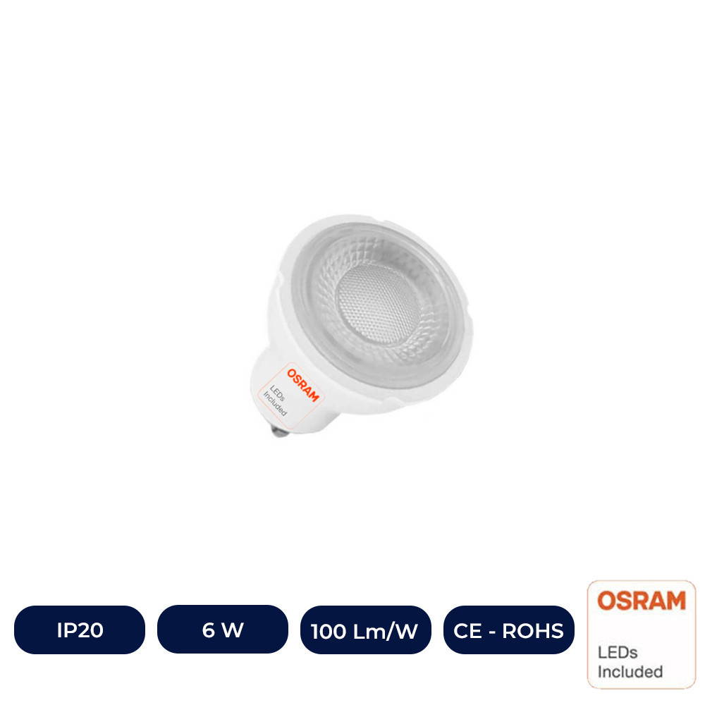 GU10 LED - 6W - 60° - OSRAM CHIP DURIS E 2835 Ampoule LED