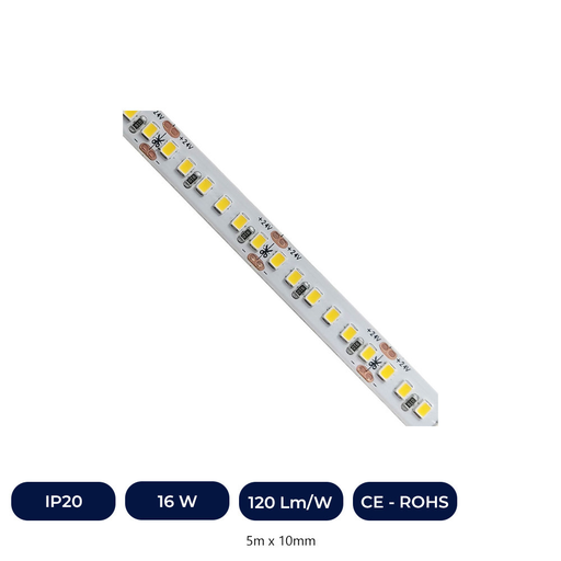 [ICUND-25119-UND-27K] Ruban LED 24V | 180xLED/M | 5m | SMD2835 | 11200Lm | 16W/M | IP20