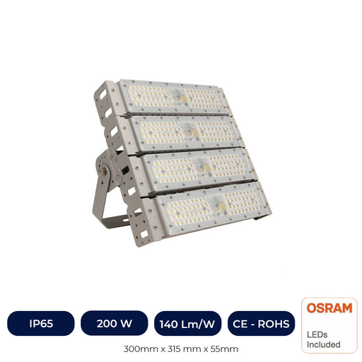 [MG200W-90-4K] Projecteur LED DOB 200W OSRAM SMD3030-3D 180Lm/W 90