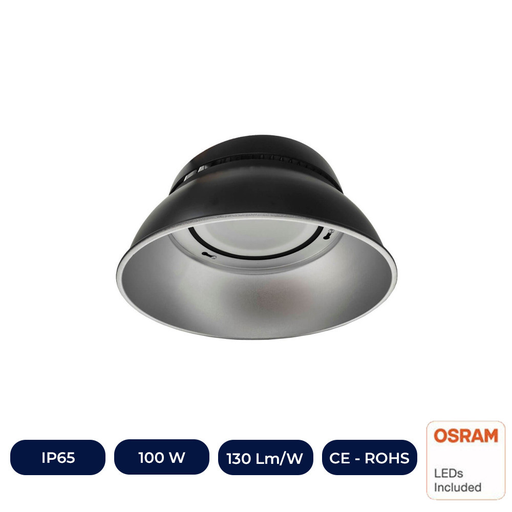 [IC91281-4K &] Cloche UFO MULTI POWER LED + RÉFLECTEUR 60º - CHIP OSRAM