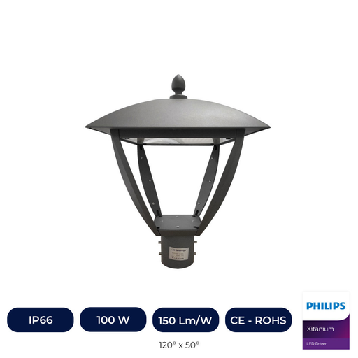 [IC88409-3K] Farola LED 10W - 100W NEW VILLA Philips Driver Programable SMD5050 240Lm/W