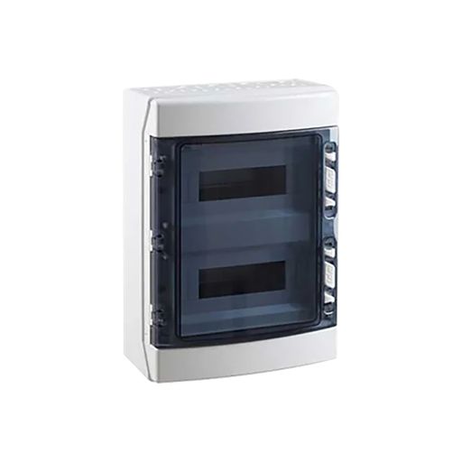 IDE coffret 24 modules 2×12 volet transparent